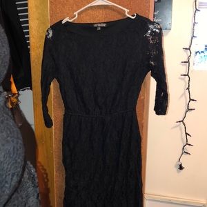 Black lace dress